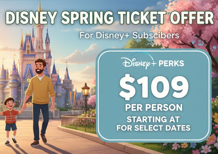 Disney + Spring Ticket Sale