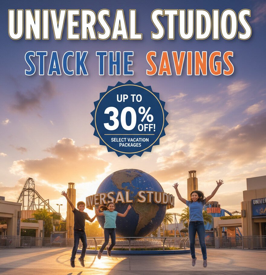 Stack The Savings Universal Studios 30% off