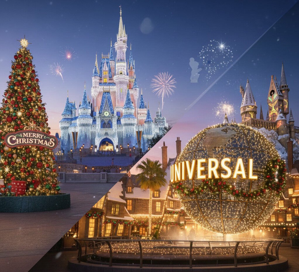 Tips for Visiting Disney World & Universal Studios Orlando During Christmas Week