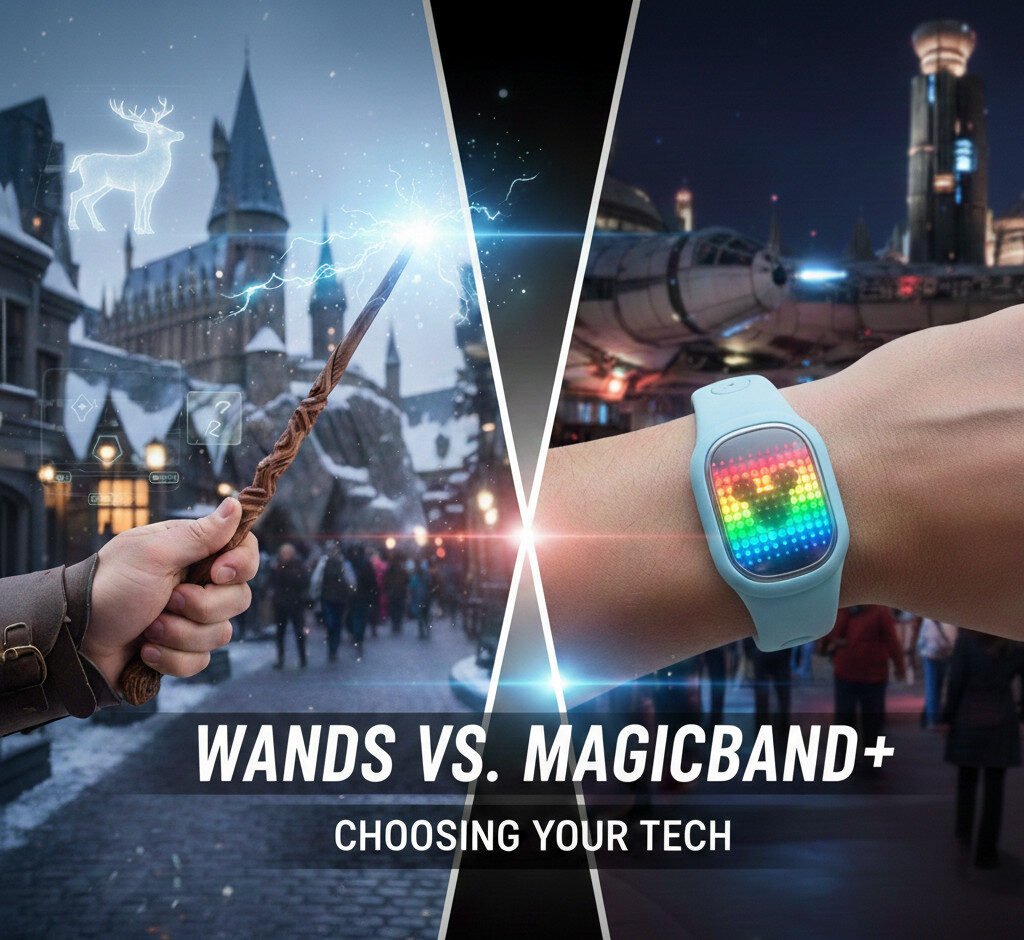 Wands vs Magicband+ Theme Parks